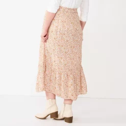 Maternity Sonoma Goods For Life® Smocked Waist Skirt -Sonoma Goods For Life Shop 5666013 ALT