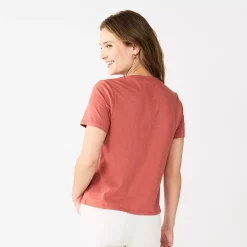 Women's Sonoma Goods For Life® Relaxed Short Sleeve Tee -Sonoma Goods For Life Shop 5670159 ALT