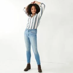 Women's Sonoma Goods For Life® Curvy High-Waisted Skinny Jeans -Sonoma Goods For Life Shop 5670980 ALT4