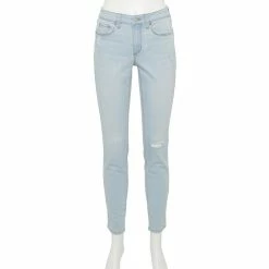 Women's Sonoma Goods For Life® Curvy High-Waisted Skinny Jeans -Sonoma Goods For Life Shop 5670980 Artic Blue