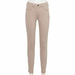 Women's Sonoma Goods For Life® Curvy High-Waisted Skinny Jeans -Sonoma Goods For Life Shop 5670980 Mocha Froth