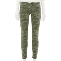 Women's Sonoma Goods For Life® Supersoft Stretch Midrise Skinny Jeans -Sonoma Goods For Life Shop 5671206 Green Camo