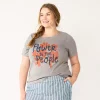 Plus Size Sonoma Goods For Life® Crewneck Patriotic Graphic Tee
