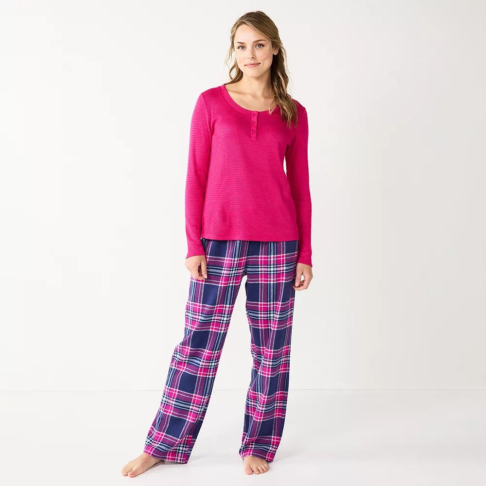 Women's Sonoma Goods For Life® Flannel Pajama Pants & Pajama Top Sleep Set 7 Women's Sonoma Goods For Life® Flannel Pajama Pants & Pajama Top Sleep Set - Image 7