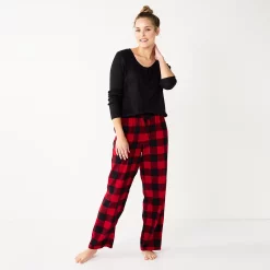 Women's Sonoma Goods For Life® Flannel Pajama Pants & Pajama Top Sleep Set 27 Women's Sonoma Goods For Life® Flannel Pajama Pants & Pajama Top Sleep Set -Sonoma Goods For Life Shop 5677709 Red Buffalo