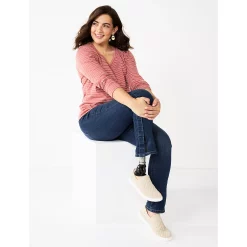 Women's Sonoma Goods For Life® Adaptive & Easy Dressing Mid-Rise Straight Leg Jean -Sonoma Goods For Life Shop 5678470 ALT3