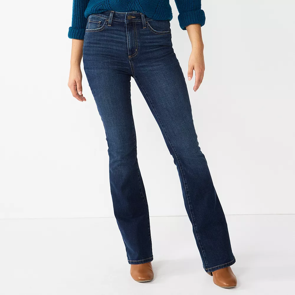 Women's Sonoma Goods For Life® High-Waisted Flare-Leg Jeans 3 Women's Sonoma Goods For Life® High-Waisted Flare-Leg Jeans - Image 3