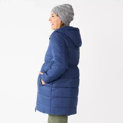 Maternity Sonoma Goods For Life® Cinch Waist Puffer Jacket -Sonoma Goods For Life Shop 5685590 ALT