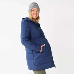 Maternity Sonoma Goods For LifeĀ® Cinch Waist Puffer Jacket