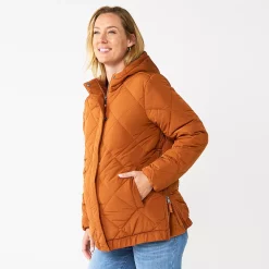 Maternity Sonoma Goods For LifeĀ® Side Zip Puffer Jacket