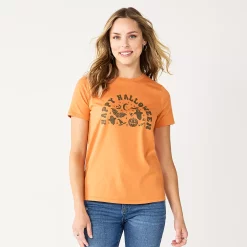 Women's Sonoma Goods For Life® Short Sleeve Graphic Tee -Sonoma Goods For Life Shop 5686029 Happy Halloween