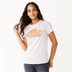 Women's Sonoma Goods For Life® Short Sleeve Graphic Tee -Sonoma Goods For Life Shop 5686029 Keep Growing