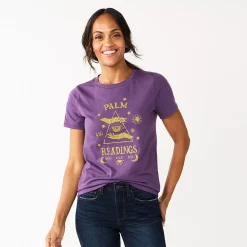 Women's Sonoma Goods For Life® Short Sleeve Graphic Tee -Sonoma Goods For Life Shop 5686029 Purple Palm Reading