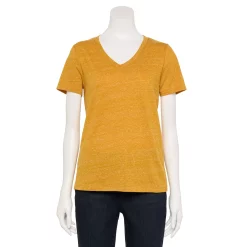 Women's Tall Sonoma Goods For Life® Everyday V-Neck Tee -Sonoma Goods For Life Shop 5686285 Gold