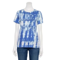 Women's Tall Sonoma Goods For Life® Essential Crewneck Tee -Sonoma Goods For Life Shop 5686288 Indigo Tie Dye