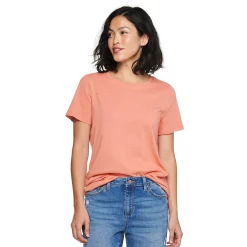 Women's Tall Sonoma Goods For Life® Essential Crewneck Tee -Sonoma Goods For Life Shop 5686288 Peach Texture