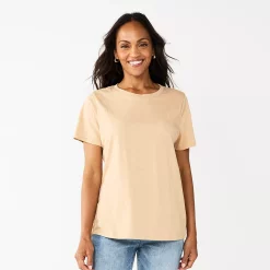Women's Tall Sonoma Goods For Life® Essential Crewneck Tee -Sonoma Goods For Life Shop 5686288 Tan