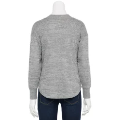 Petite Sonoma Goods For Life® Mockneck Waffle Top -Sonoma Goods For Life Shop 5686604 ALT