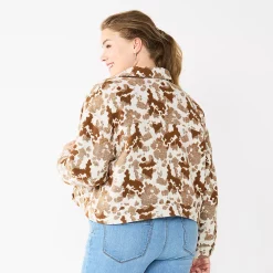 Plus Size Sonoma Goods For Life® Cropped Shacket -Sonoma Goods For Life Shop 5686820 ALT