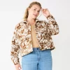 Plus Size Sonoma Goods For Life® Cropped Shacket