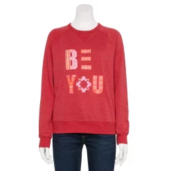 Petite Sonoma Goods For Life® Everyday Crewneck Sweatshirt -Sonoma Goods For Life Shop 5690936 Red Be You