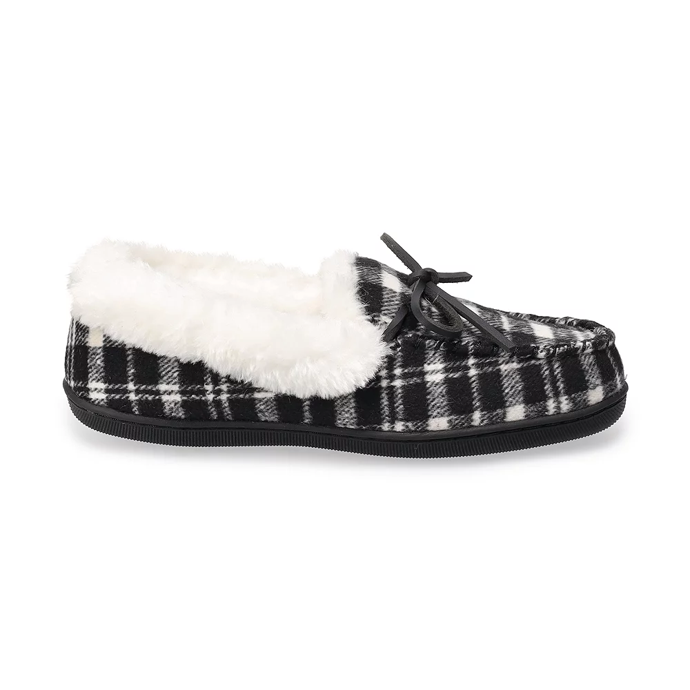 Women's Sonoma Goods For Life® Plaid Felt Moccasin 3 Women's Sonoma Goods For Life® Plaid Felt Moccasin - Image 3