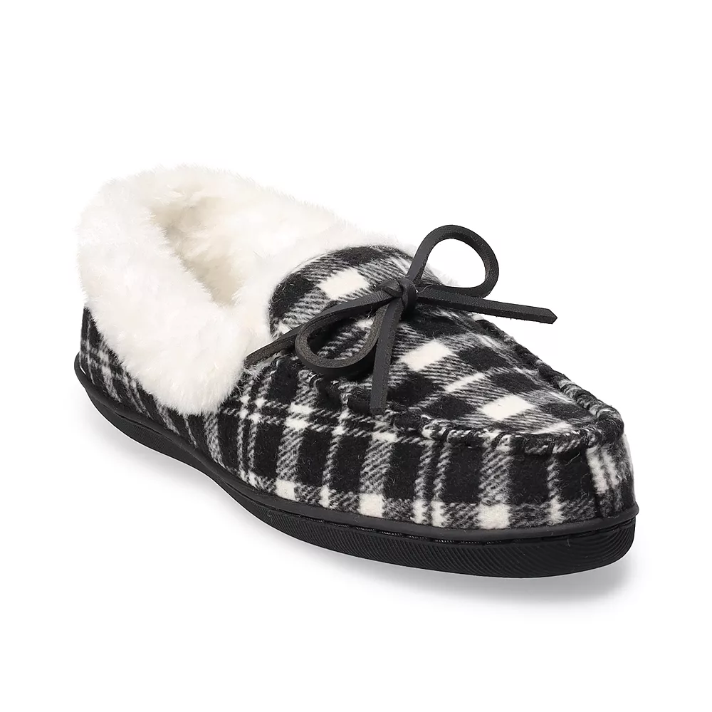 Women's Sonoma Goods For Life® Plaid Felt Moccasin 2 Women's Sonoma Goods For Life® Plaid Felt Moccasin - Image 2