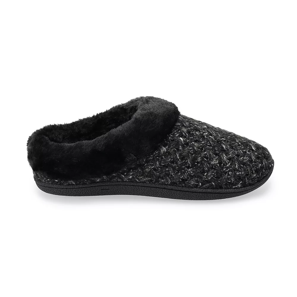 Women's Sonoma Goods For Life® Cozy Knit Clog Marled Basket Weave Slippers 3 Women's Sonoma Goods For Life® Cozy Knit Clog Marled Basket Weave Slippers - Image 3