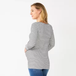 Maternity Sonoma Goods For Life® Long Sleeve Knotted Thermal Top -Sonoma Goods For Life Shop 5698993 ALT