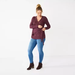 Maternity Sonoma Goods For Life® Nursing Wrap Top -Sonoma Goods For Life Shop 5703650 ALT2