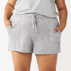 Plus Size Sonoma Goods For LifeĀ® Essential Pajama Shorts