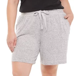 Plus Size Sonoma Goods For Life® Essential Bermuda Pajama Shorts 6 Plus Size Sonoma Goods For Life® Essential Bermuda Pajama Shorts -Sonoma Goods For Life Shop 5727054 Dark Silver Heather