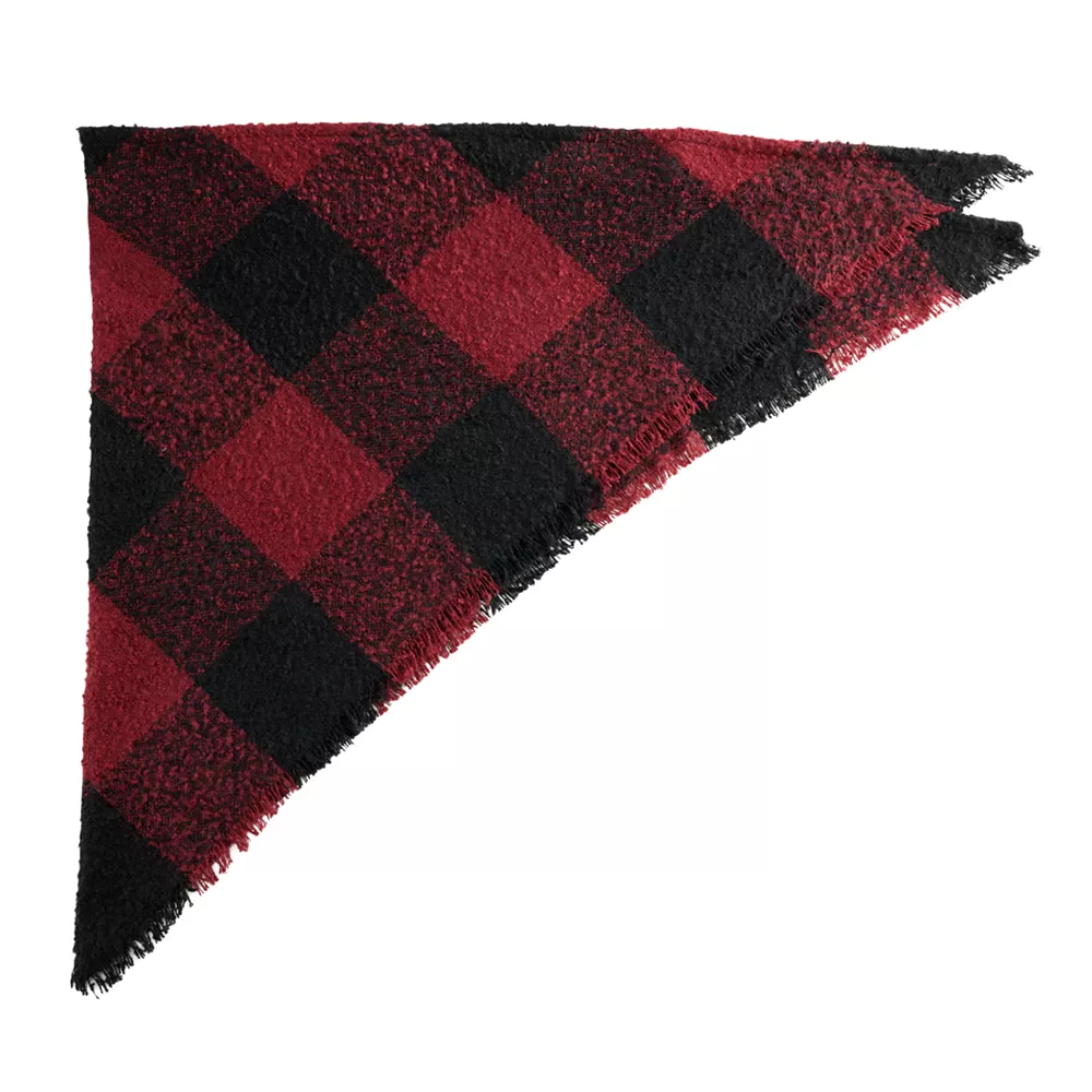 Women's Sonoma Goods For Life® Buffalo Triangle Scarf 4 Women's Sonoma Goods For Life® Buffalo Triangle Scarf - Image 4