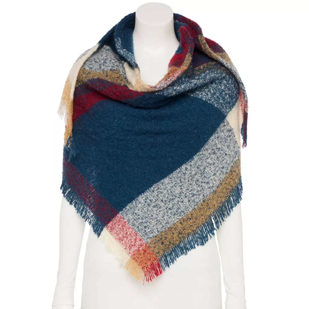 Women's Sonoma Goods For Life® Slub Yarn Boucle Triangle Scarf 3 Women's Sonoma Goods For Life® Slub Yarn Boucle Triangle Scarf - Image 3