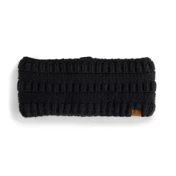Women's Sonoma Goods For Life Ottoman Stitch Lined Headband -Sonoma Goods For Life Shop 5739653 Black