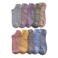 Sonoma Goods For Life® 10 Pack Check Pattern No Show Socks -Sonoma Goods For Life Shop 5744058 Dark Marls