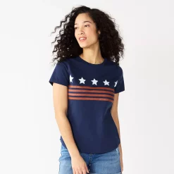 Women's Sonoma Goods For Life® Patriotic Graphic Tee 19 Women's Sonoma Goods For Life® Patriotic Graphic Tee -Sonoma Goods For Life Shop 5757625 Navy Stars Stripes