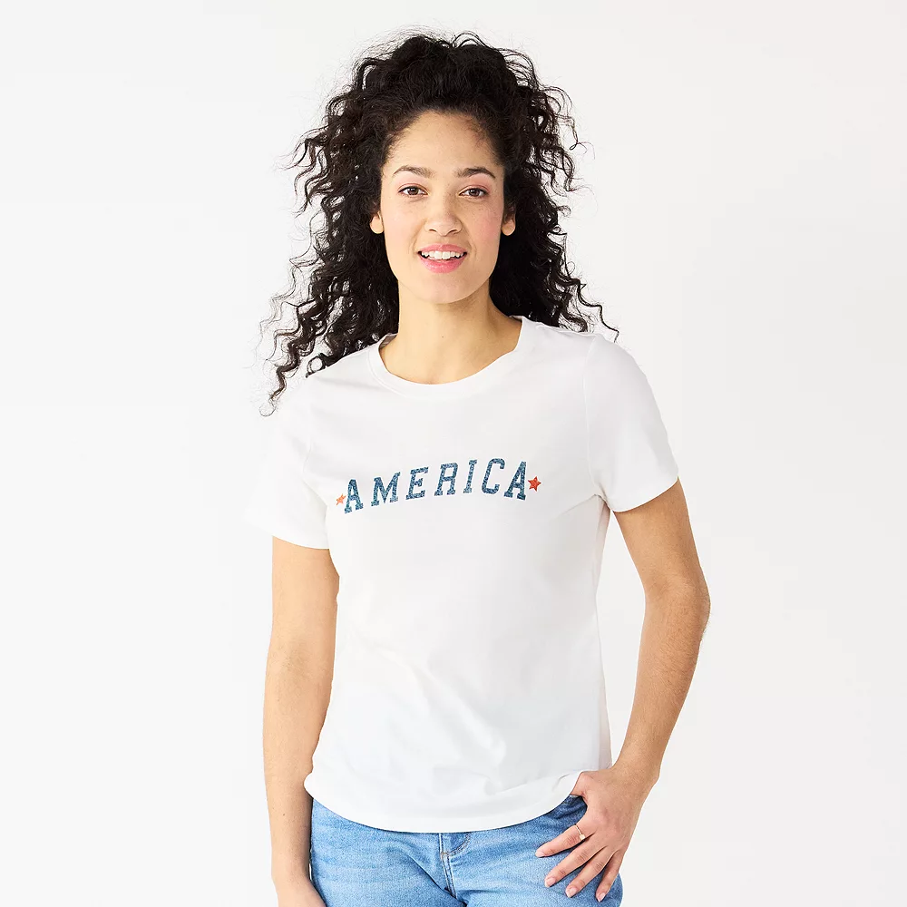 Women's Sonoma Goods For Life® Patriotic Graphic Tee 5 Women's Sonoma Goods For Life® Patriotic Graphic Tee - Image 5