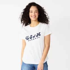 Women's Sonoma Goods For Life® Patriotic Graphic Tee 27 Women's Sonoma Goods For Life® Patriotic Graphic Tee -Sonoma Goods For Life Shop 5757625 White Navy Usa