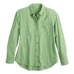 Women's Sonoma Goods For Life® Relaxed Button Down Shirt -Sonoma Goods For Life Shop 5763233 ALT5