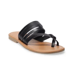 Sonoma Goods For Life® Cressida Women's Thong Sandals -Sonoma Goods For Life Shop 5780546 Black