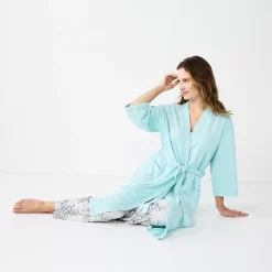 Women's Sonoma Goods For Life® Cloud Knit 3/4 Sleeve Robe 14 Women's Sonoma Goods For Life® Cloud Knit 3/4 Sleeve Robe -Sonoma Goods For Life Shop 5780935 ALT2