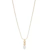 Sonoma Goods For Life® Chain With Casted Metal & Pearl Drop Pendant Necklace
