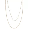 Sonoma Goods For Life® 2 Row Multi Chain With Single Pearl Station Necklace