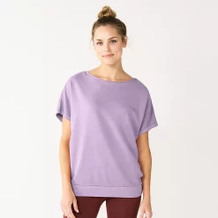 Women's Sonoma Goods For Life® Solid Back-Tie Top -Sonoma Goods For Life Shop 5816099 Light Purple