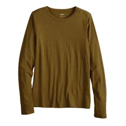 Women's Sonoma Goods For Life® Adaptive & Easy Dressing Everyday Long Sleeve Top -Sonoma Goods For Life Shop 5816132 Olive