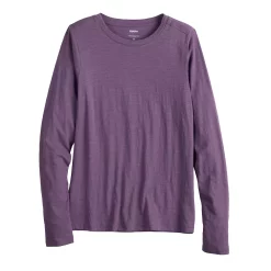 Women's Sonoma Goods For Life® Adaptive & Easy Dressing Everyday Long Sleeve Top -Sonoma Goods For Life Shop 5816132 Purple
