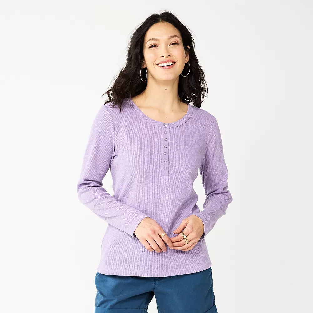 Women's Sonoma Goods For Life® Essential Henley Top 5 Women's Sonoma Goods For Life® Essential Henley Top - Image 5