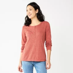 Women's Sonoma Goods For Life® Essential Henley Top 17 Women's Sonoma Goods For Life® Essential Henley Top -Sonoma Goods For Life Shop 5816147 Mauve