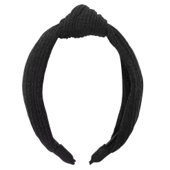 Sonoma Goods For Life® Black Ribbed Top Knot Headband